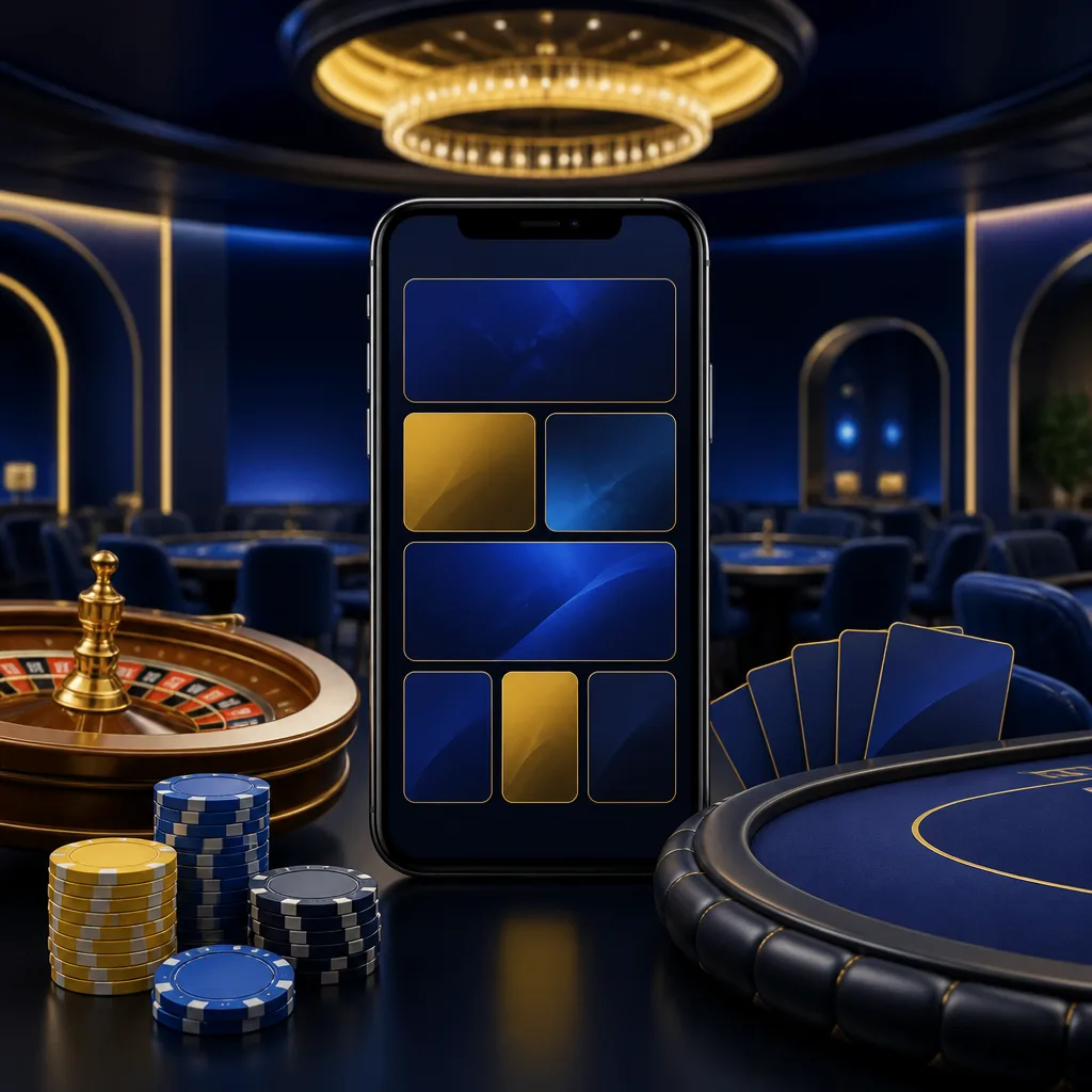 Casino games lobby illustration